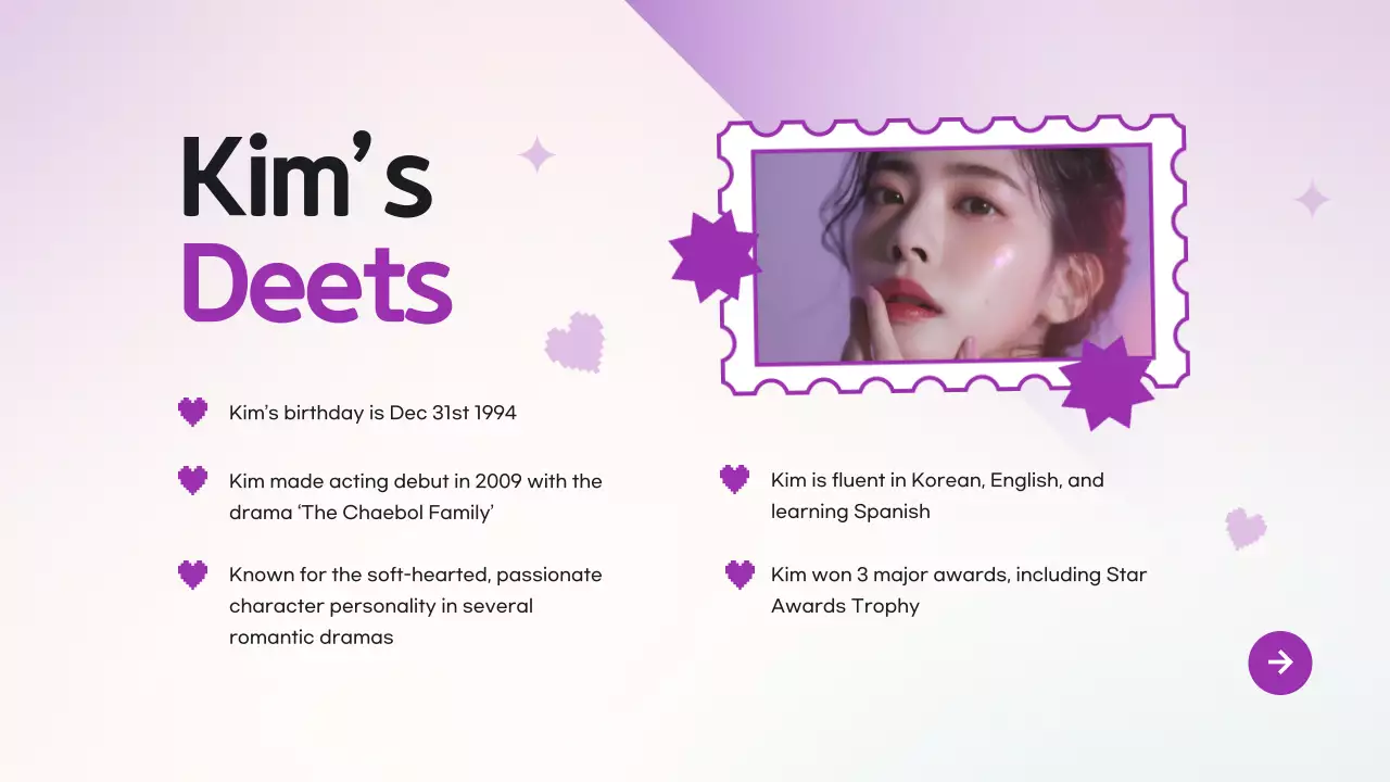 Purple Trendy Drama Pitch Presentation