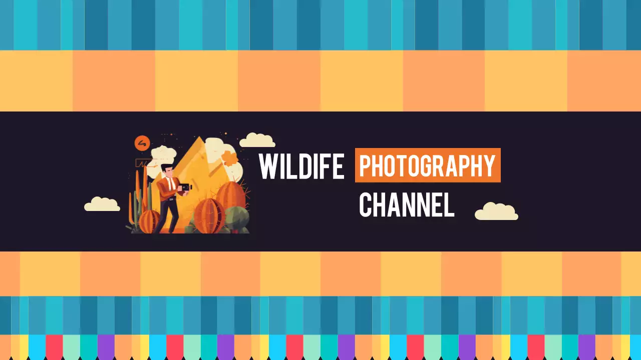 Orange Retro Wildlife Channel Advertisement YouTube Thumbnail