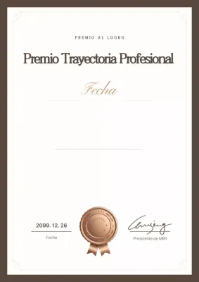 Insignia al Mérito Marrón Clásico