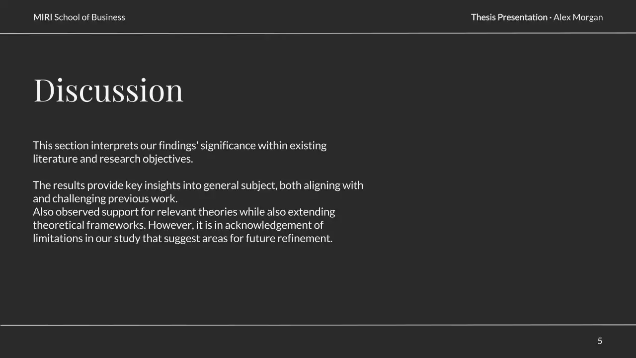 Black Professional Thesis Presentation