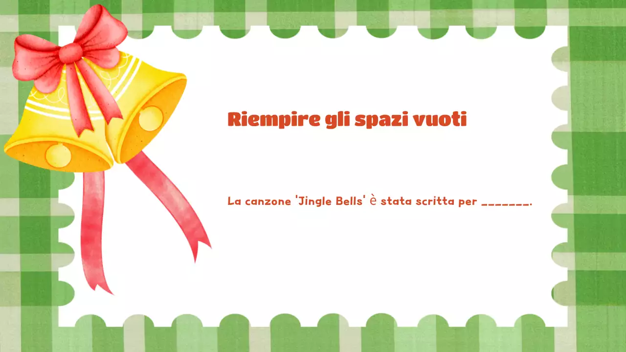 presentazione verde festosa per le vacanze