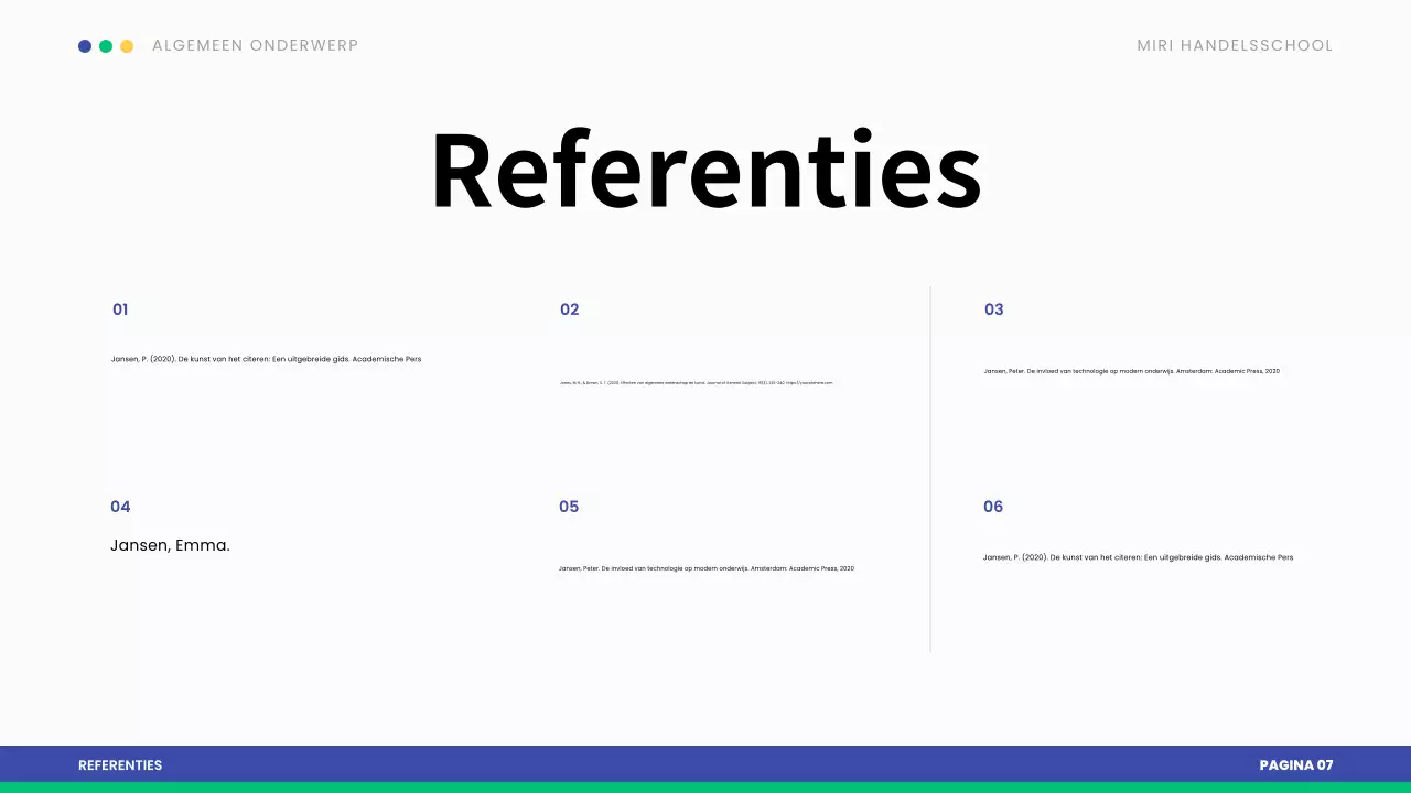 blauw modern scriptie presentatie