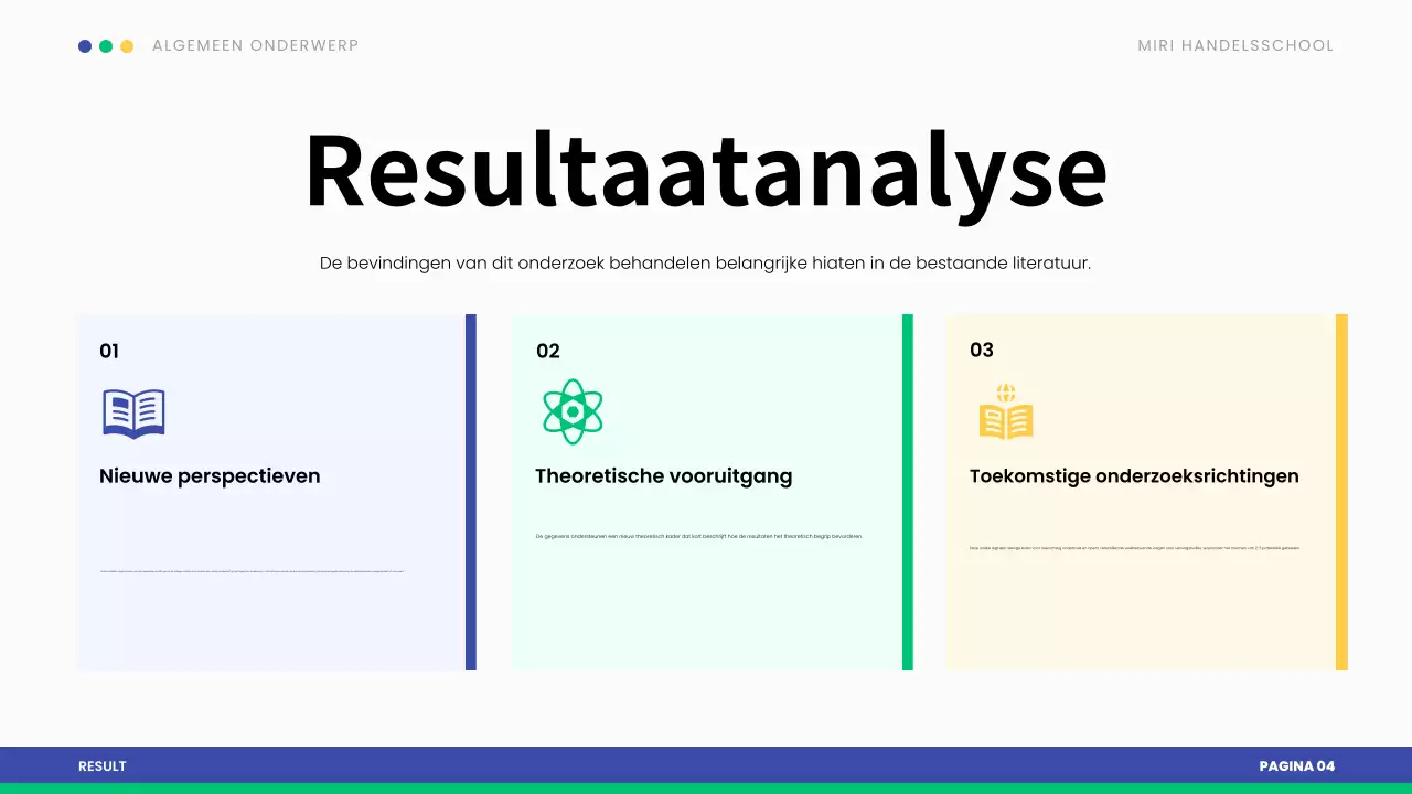 blauw modern scriptie presentatie