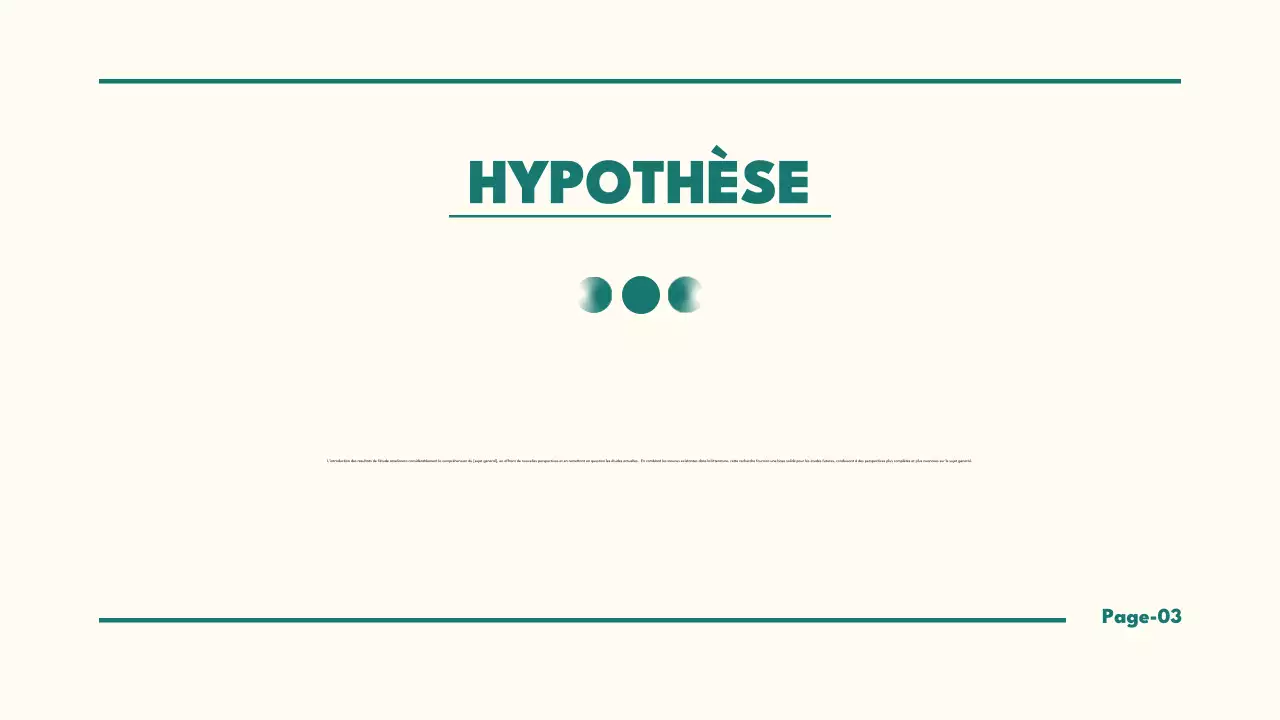 présentation de thèse minimaliste sarcelle