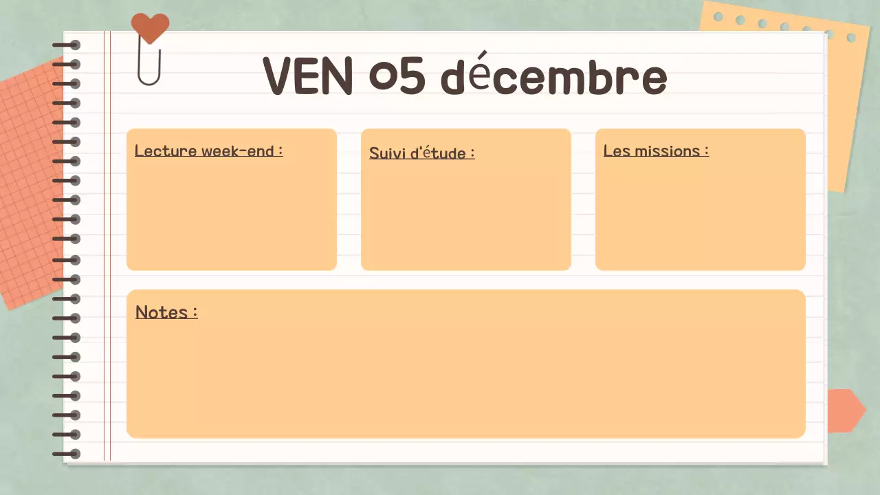 Simple Pastel Notebook Class Agenda for School