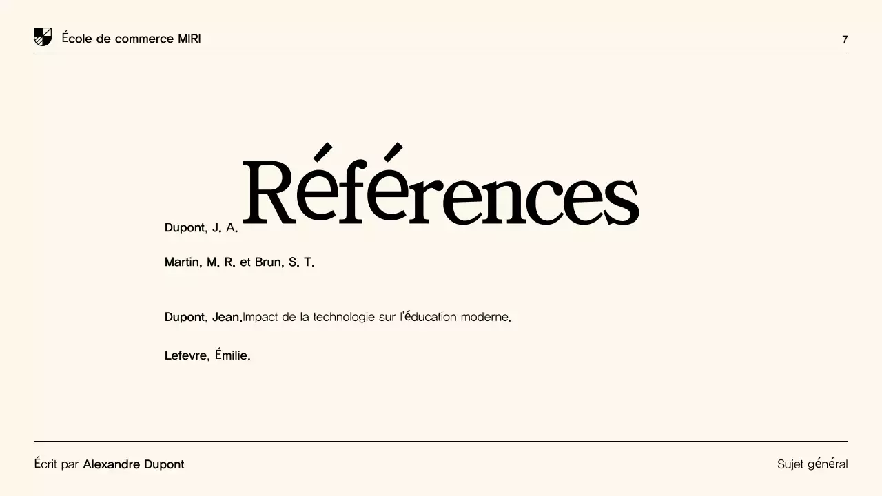 Présentation de thèse moderne beige