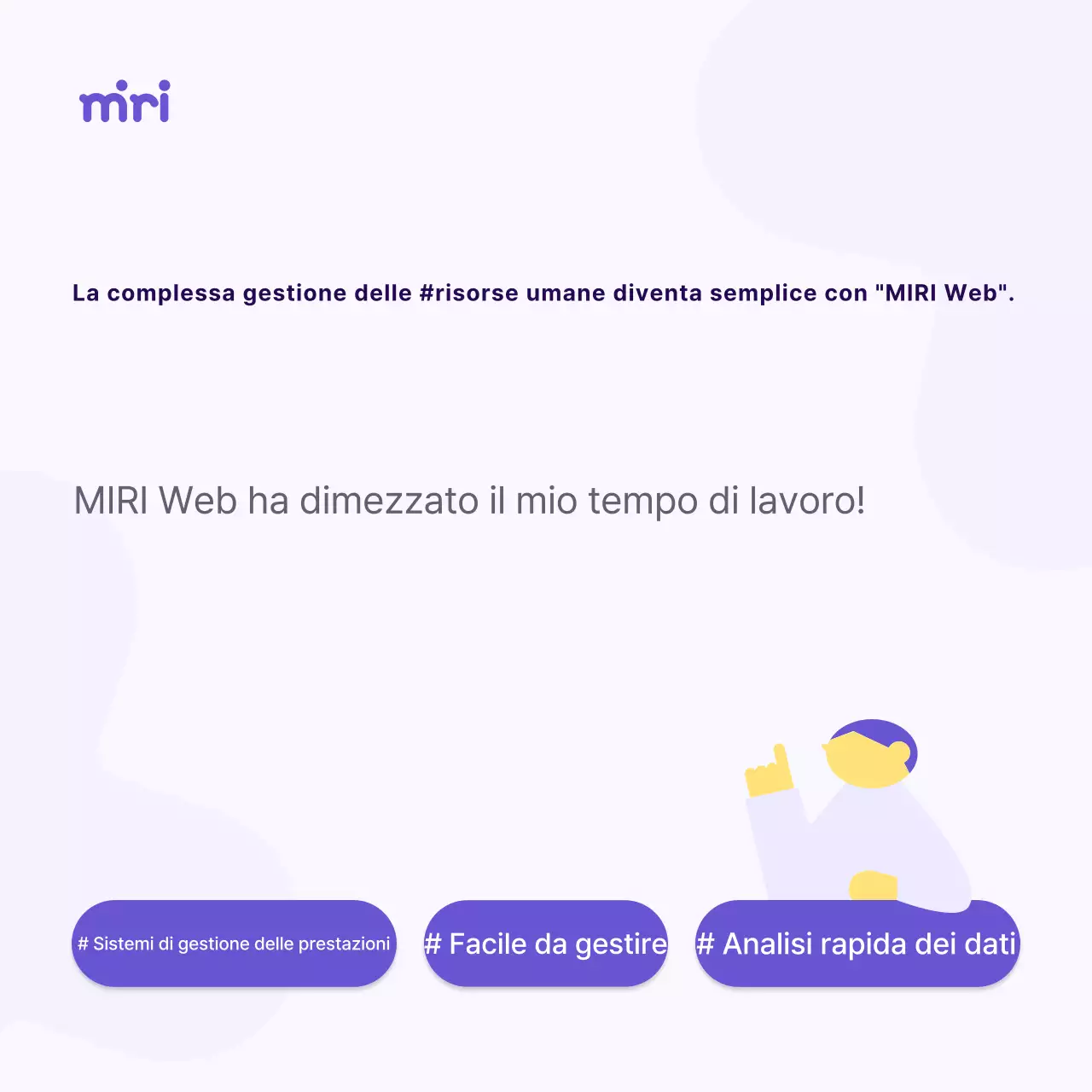 Una semplice lettera di partner aziendale gialla e viola