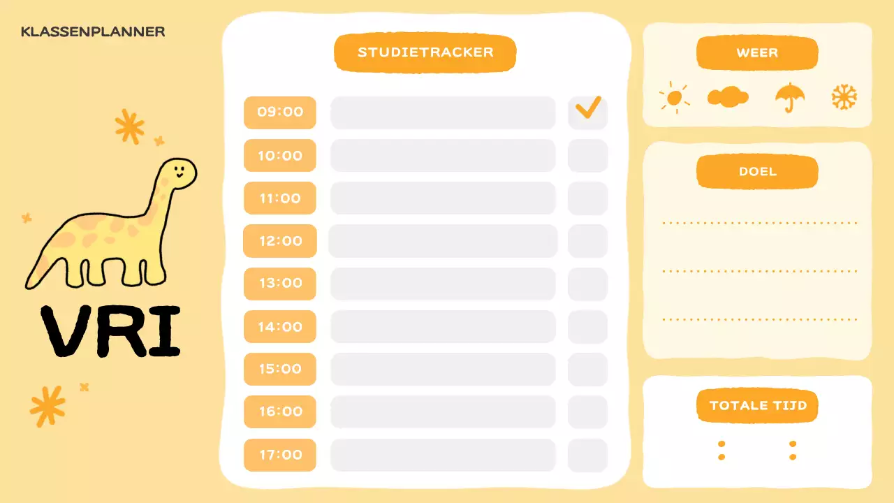 roze schattige klassenplanner