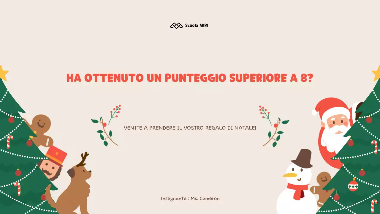 Quiz illustrativi sul Natale per bambini e studenti