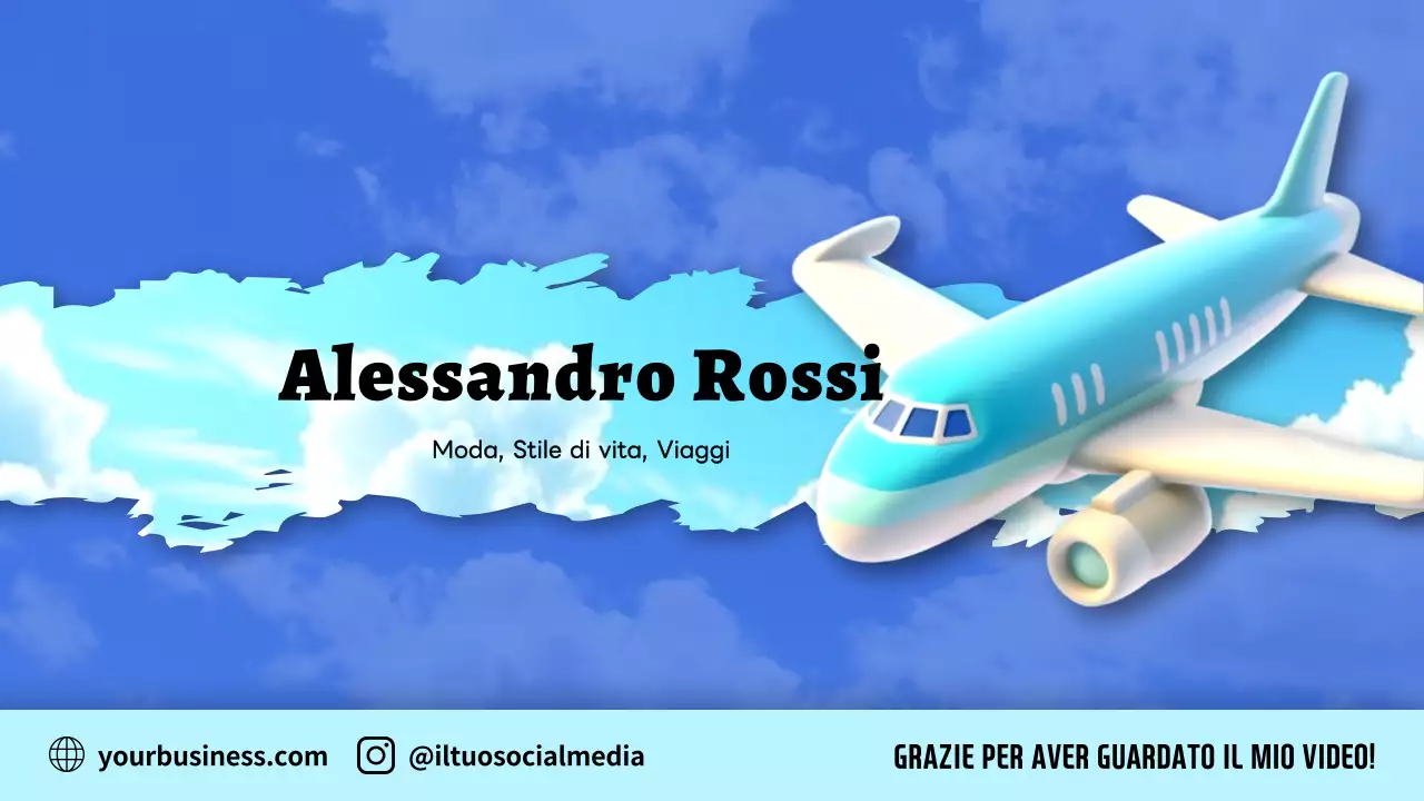 promozione viaggio blu moderno