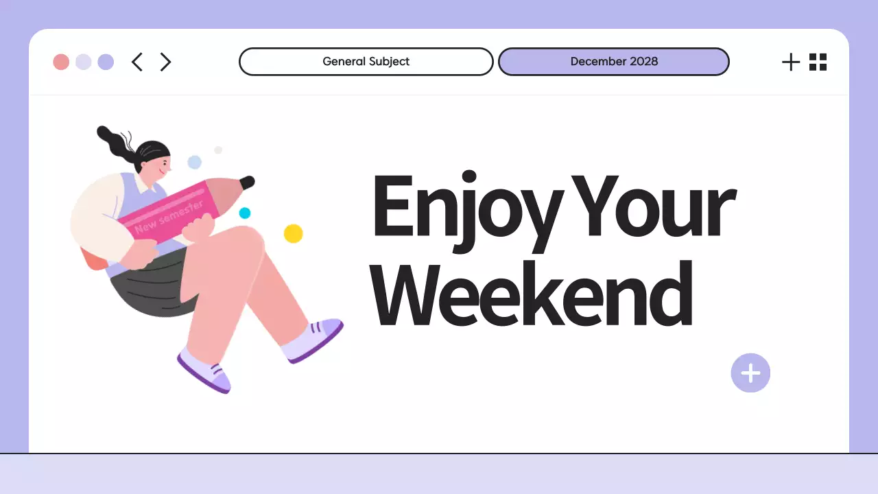 Purple Modern Class Planner Presentation