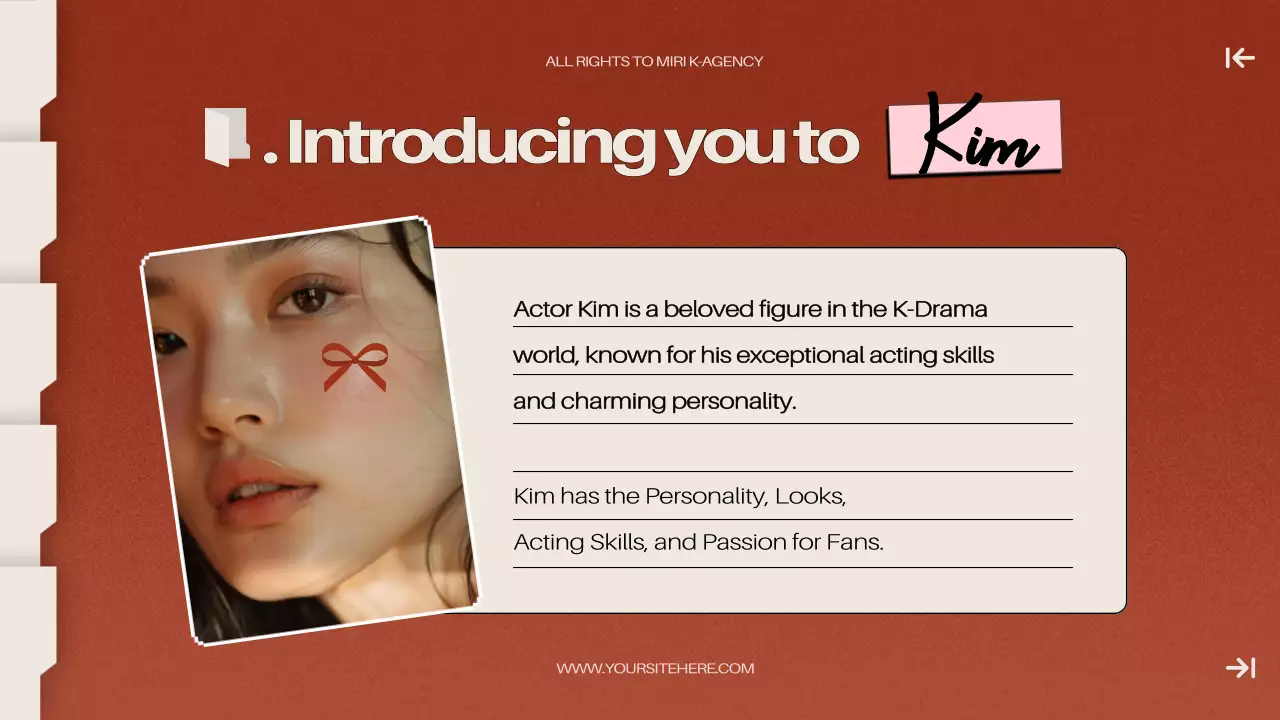 Pink Trendy K-Drama Promotion Presentation