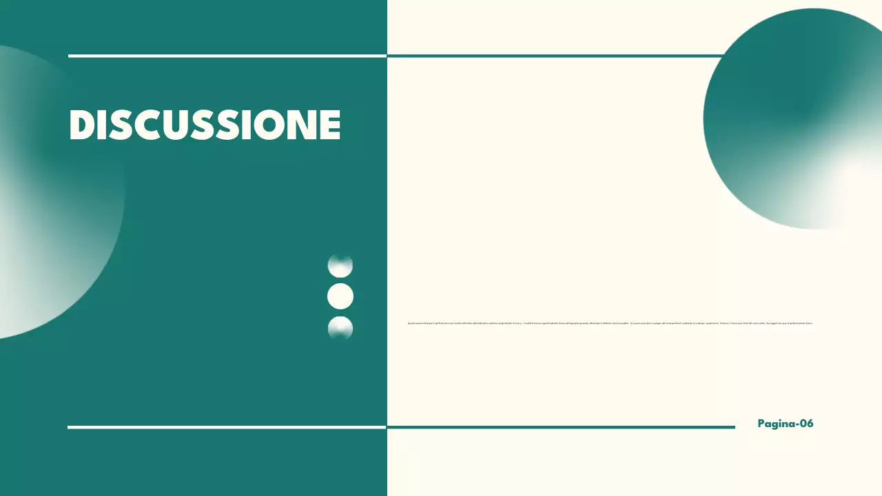 presentazione di tesi minimalista in verde acqua