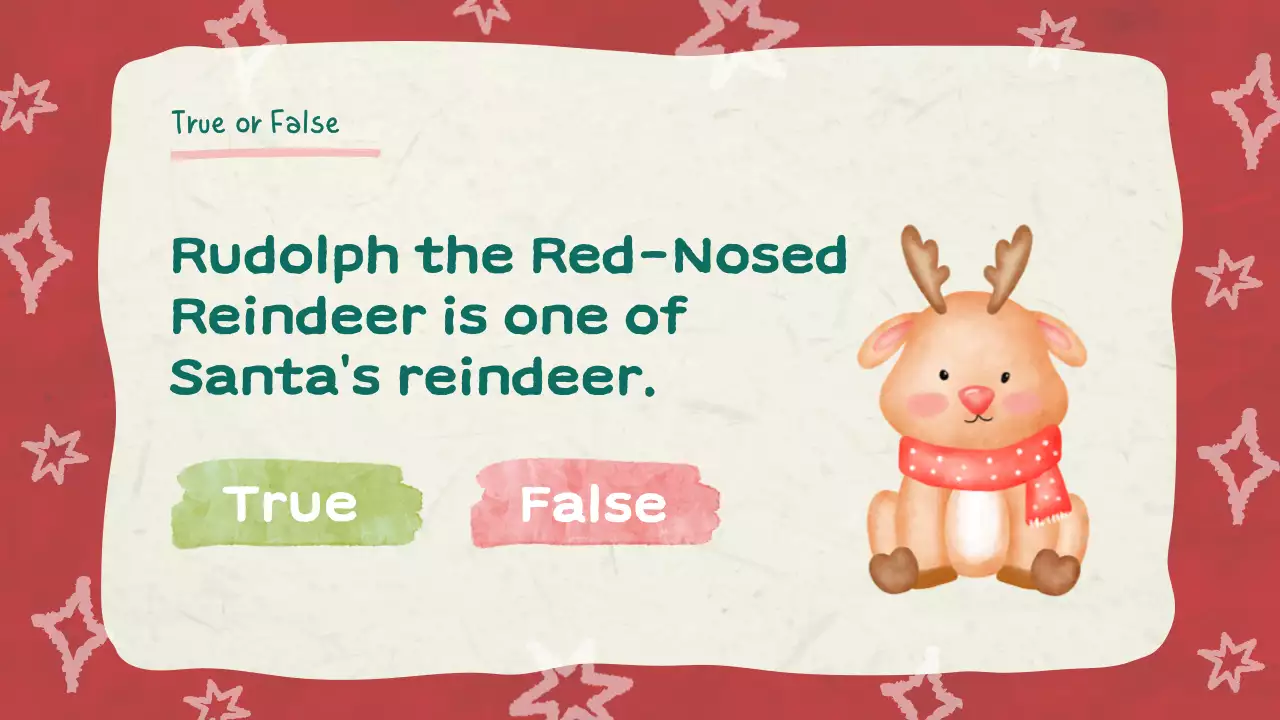 Red Traditional Christmas Event Presentation