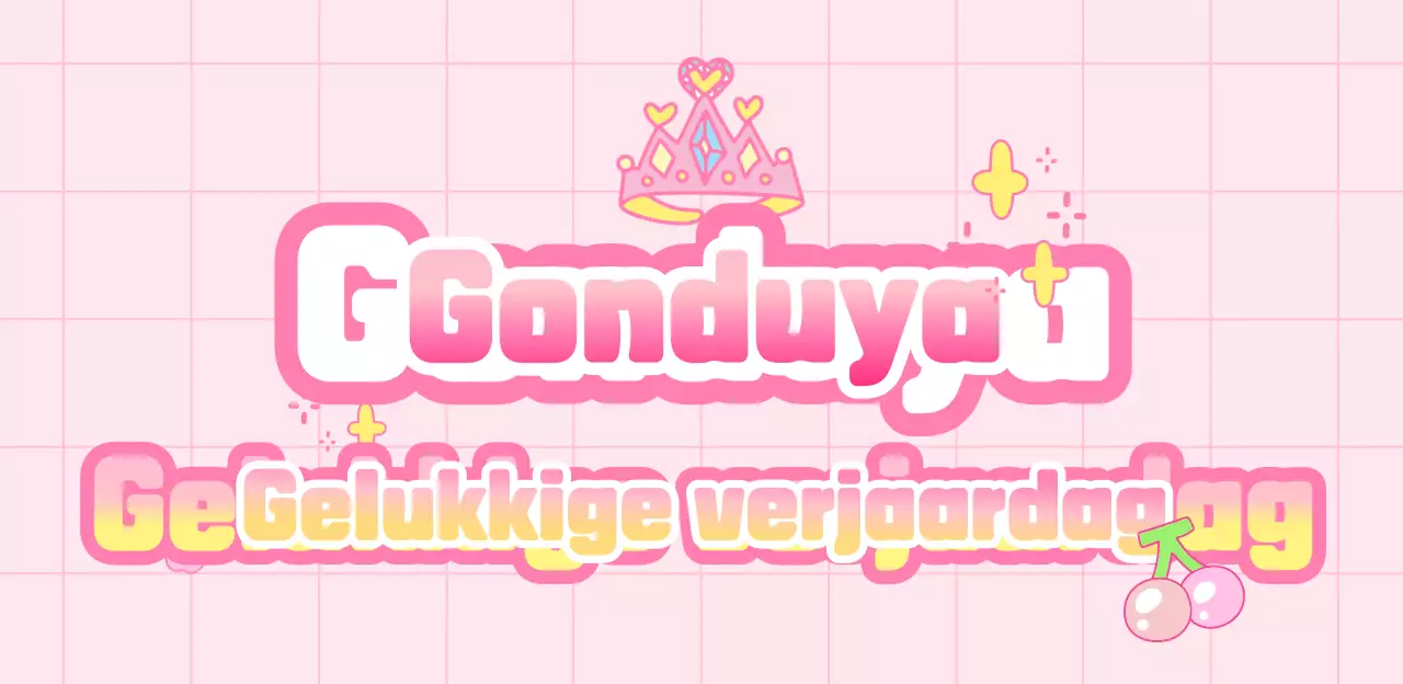 Roze gezellig verjaardagsfeestje