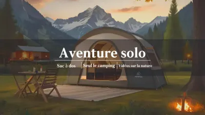 green rustic camping youtube channel art