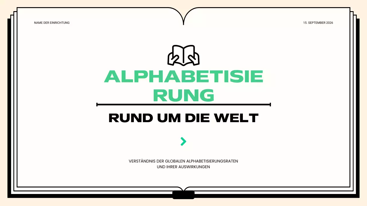 Grüner sauberer Alphabetisierungskurs