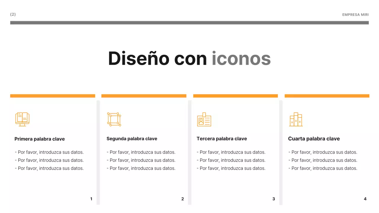 Un sencillo informe empresarial en amarillo y gris