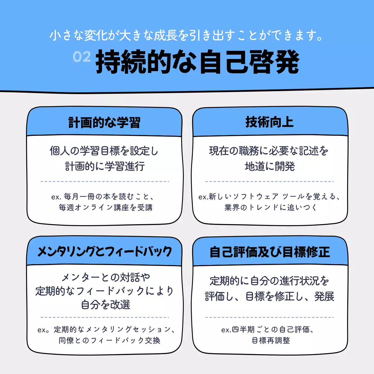 青 シンプル ビジネス ドキュメント Instagram カルーセル