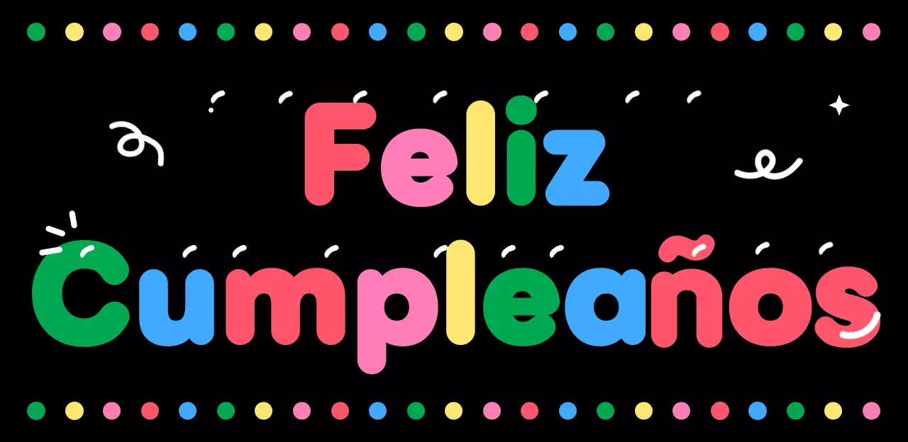Cartel de felicitación de cumpleaños Pop negro