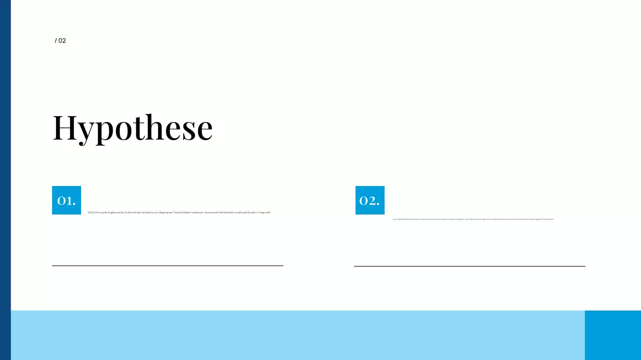 blue professional Diplomarbeit Präsentation