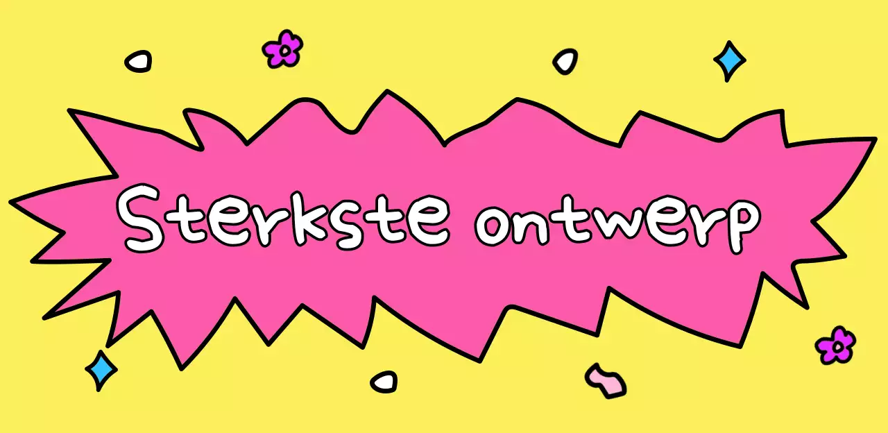 Roze gezellige ontwerpen promoten