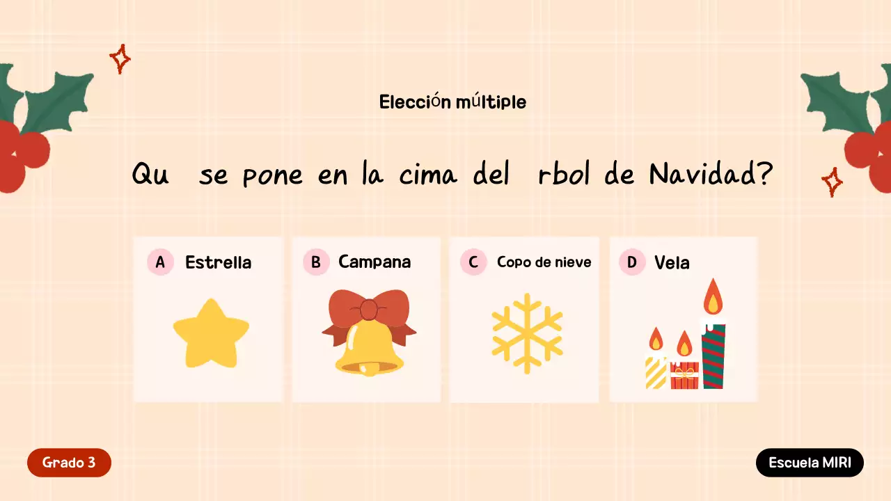 Invitación festiva verde