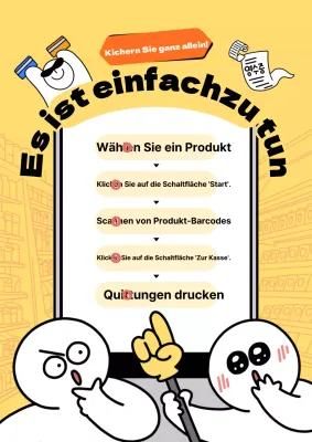 Gelb Einfacher Einkaufsführer