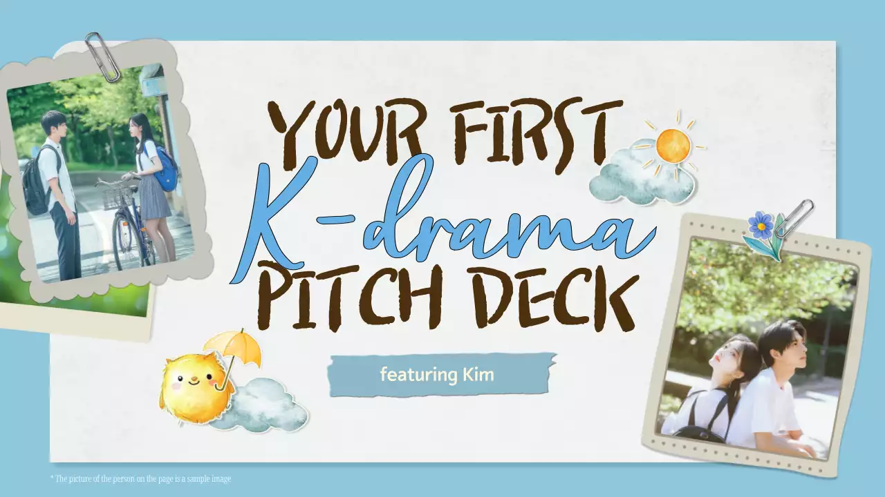Blue Whimsical K-Drama Pitch Presentation