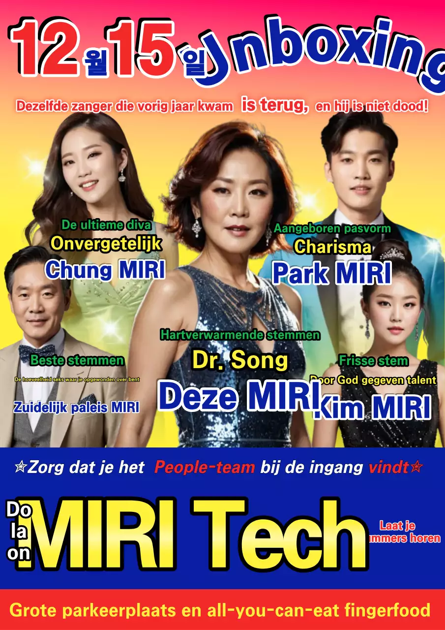 Geel Retro Muziek Evenement