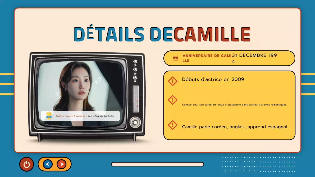 beige blue retro drama presentation