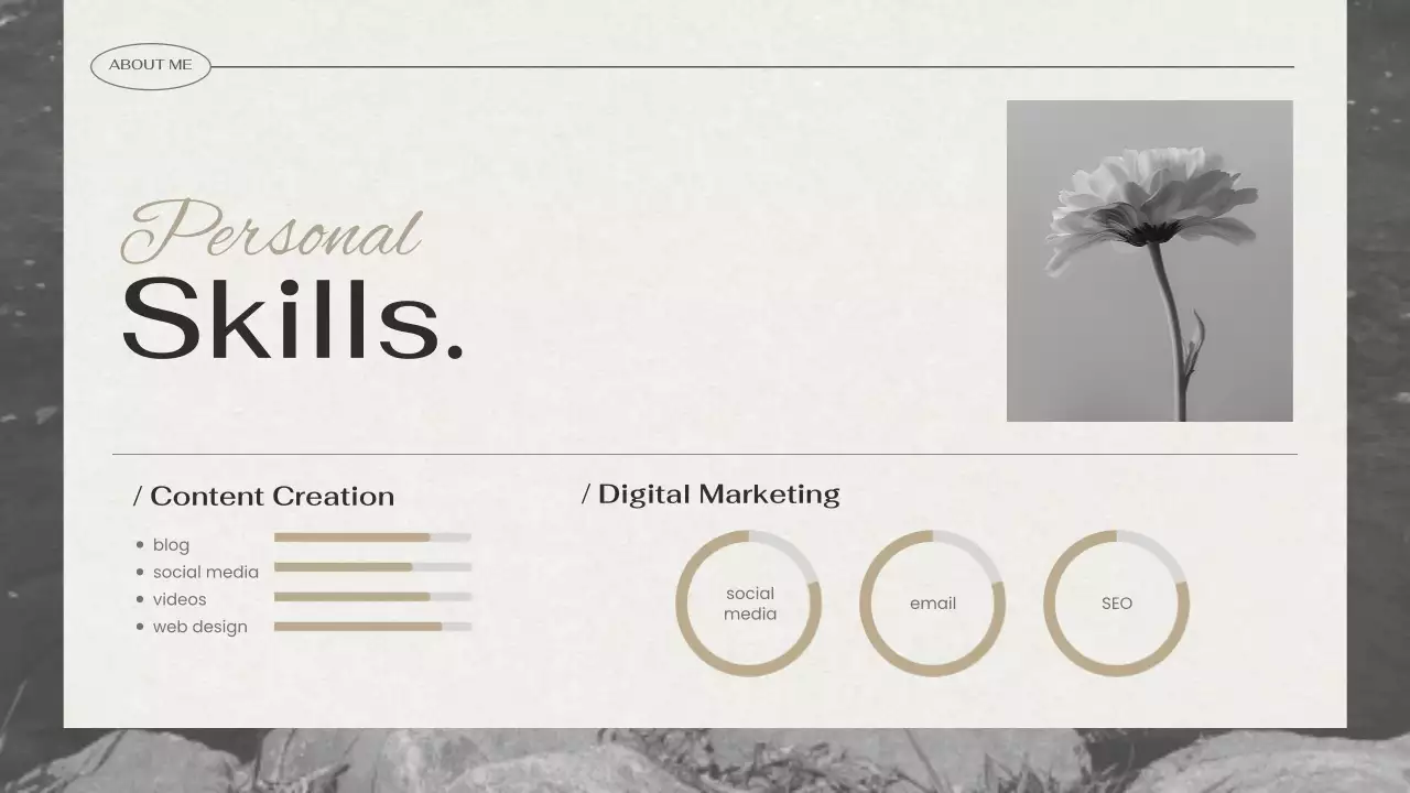 Black Elegant Portfolio Resume Presentation