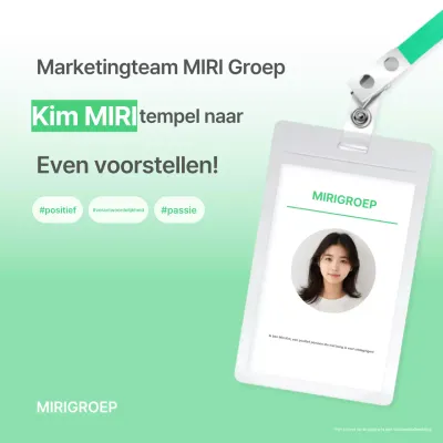 Abstract schoon personeel introductie visitekaartje