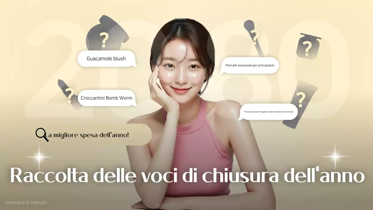 Annuncio di shopping moderno in beige