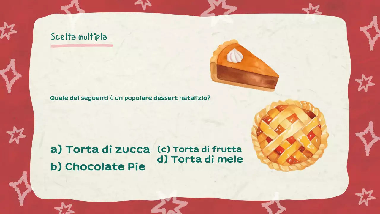 Illustrazione rossa Quiz di Natale Slideshow