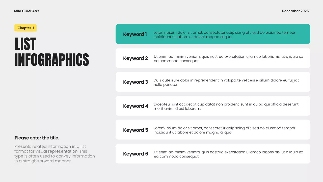 Presentasi Panduan Infografis Modern Abu-abu
