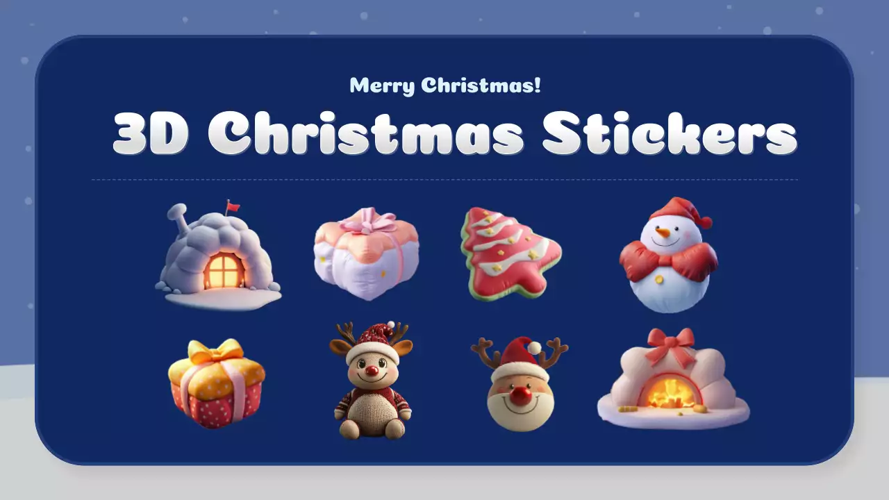 Blue Festive Christmas Quiz Guide Presentation