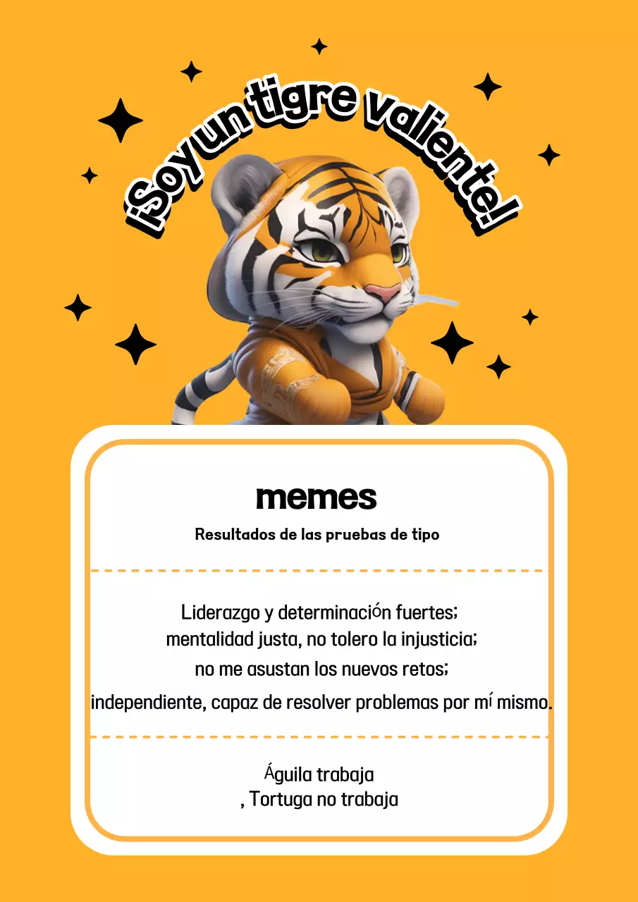 Sobre la prueba de tipo meme st minimalista negro y naranja