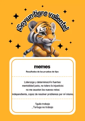 Sobre la prueba de tipo meme st minimalista negro y naranja