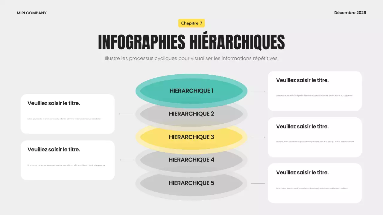 modèle d'infographie moderne gris