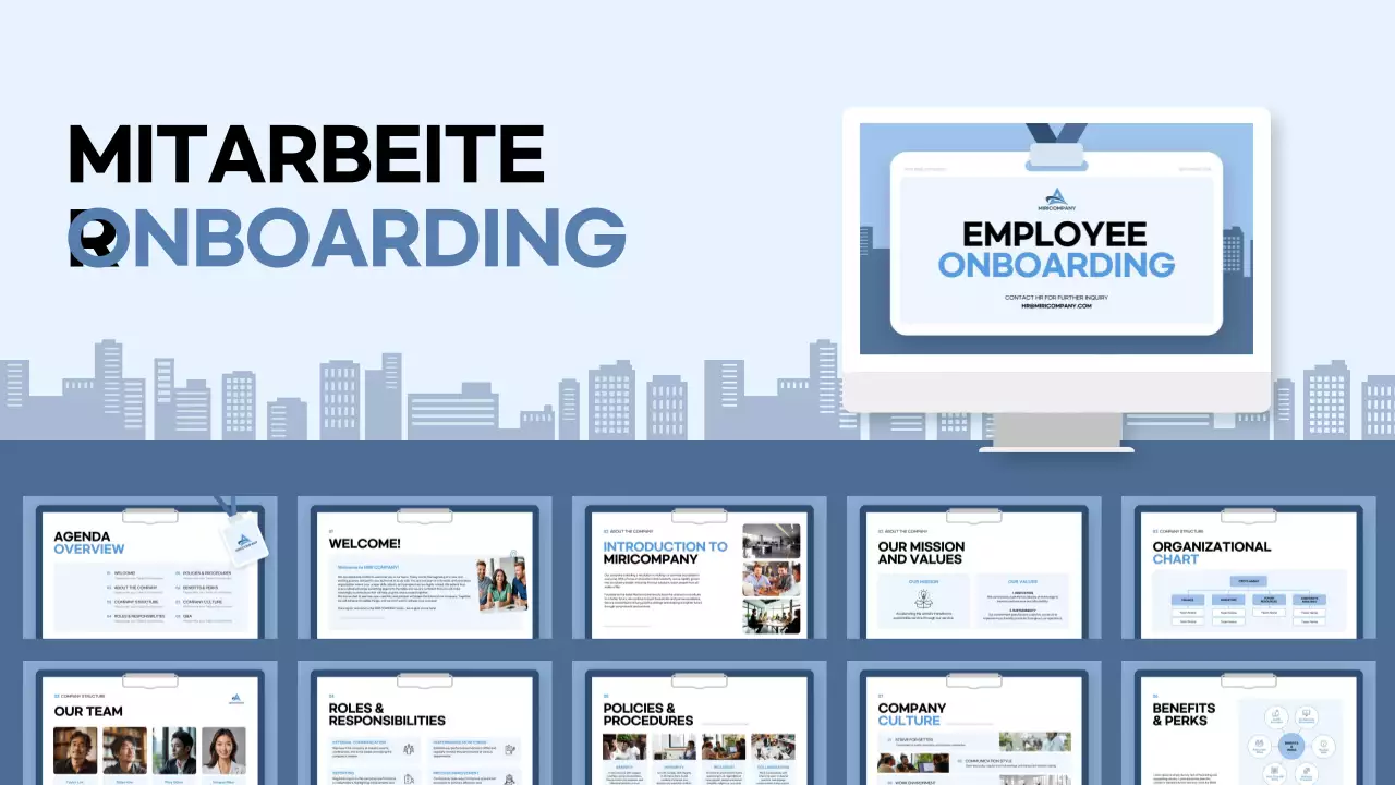 blue modern onboarding guide