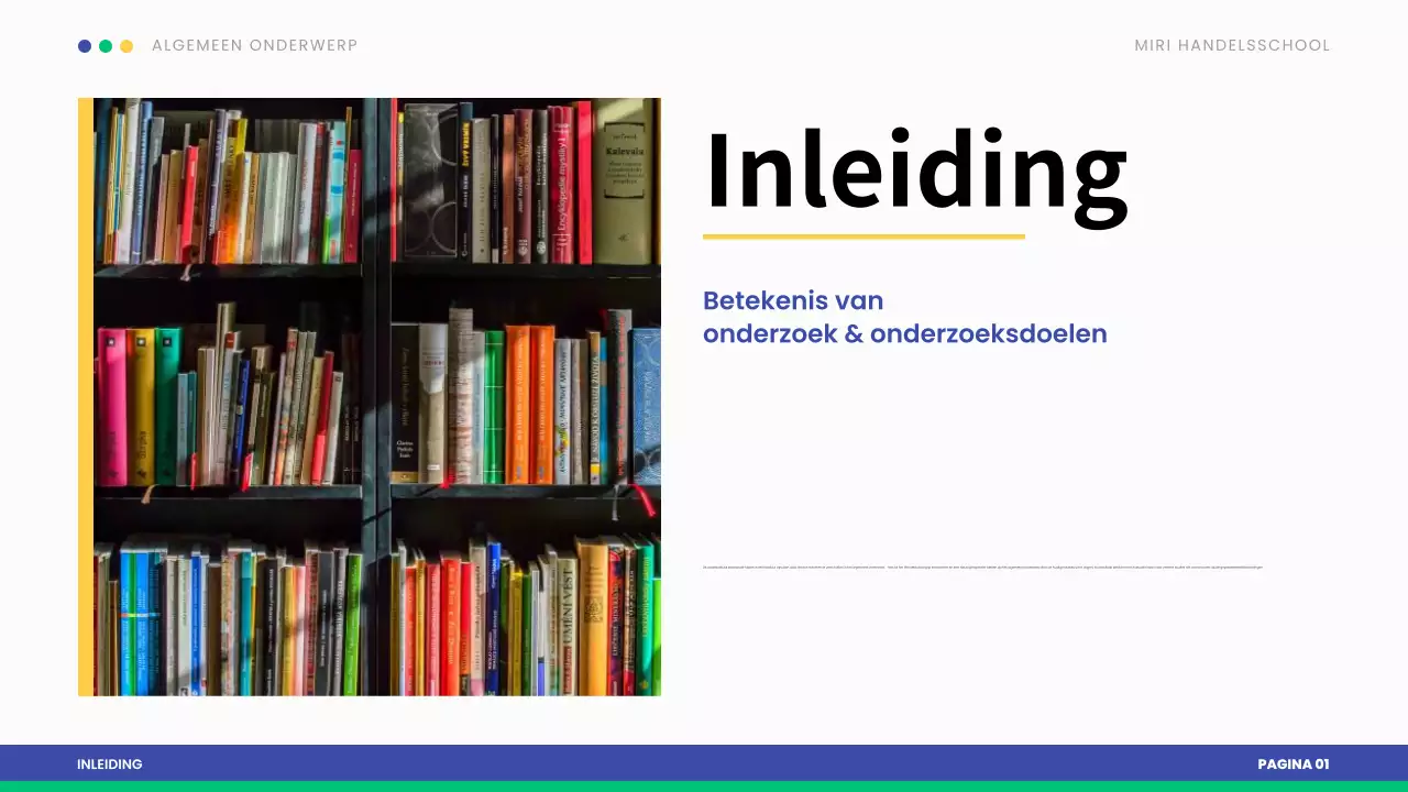 blauw modern scriptie presentatie