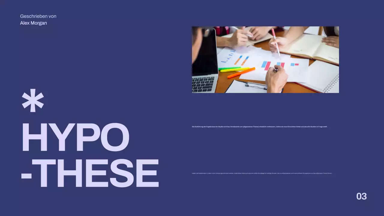 lila minimalistische These Präsentation