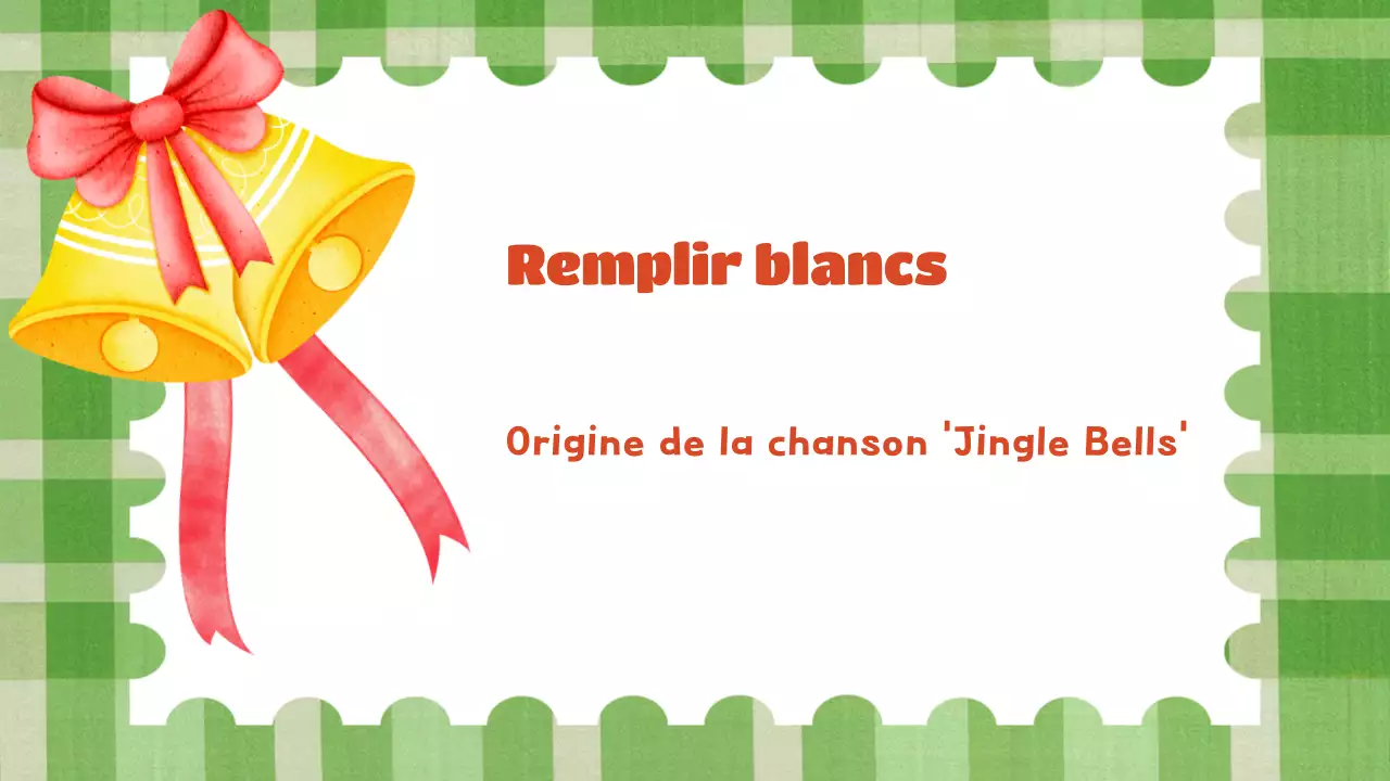 présentation festive verte pour les fêtes de fin d'année