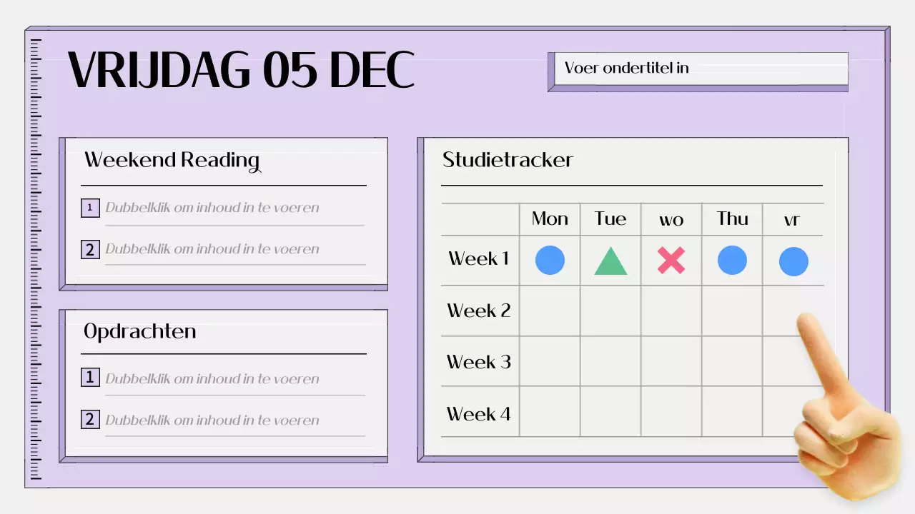 paarse eenvoudige onderwijsagenda