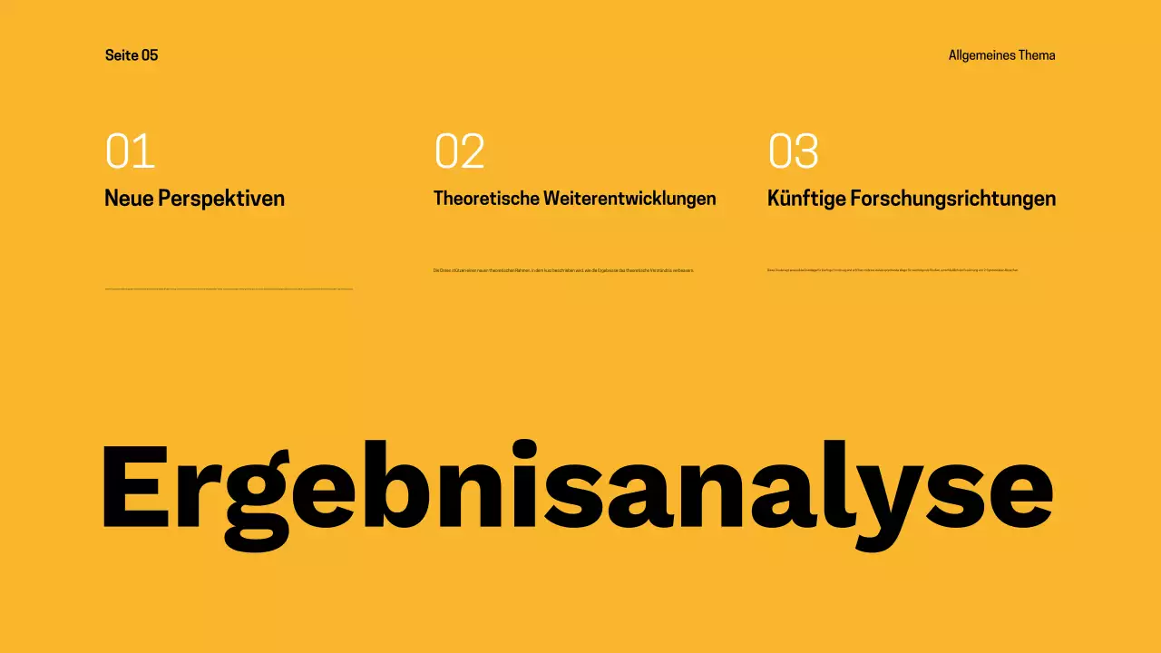 schwarze moderne These Präsentation