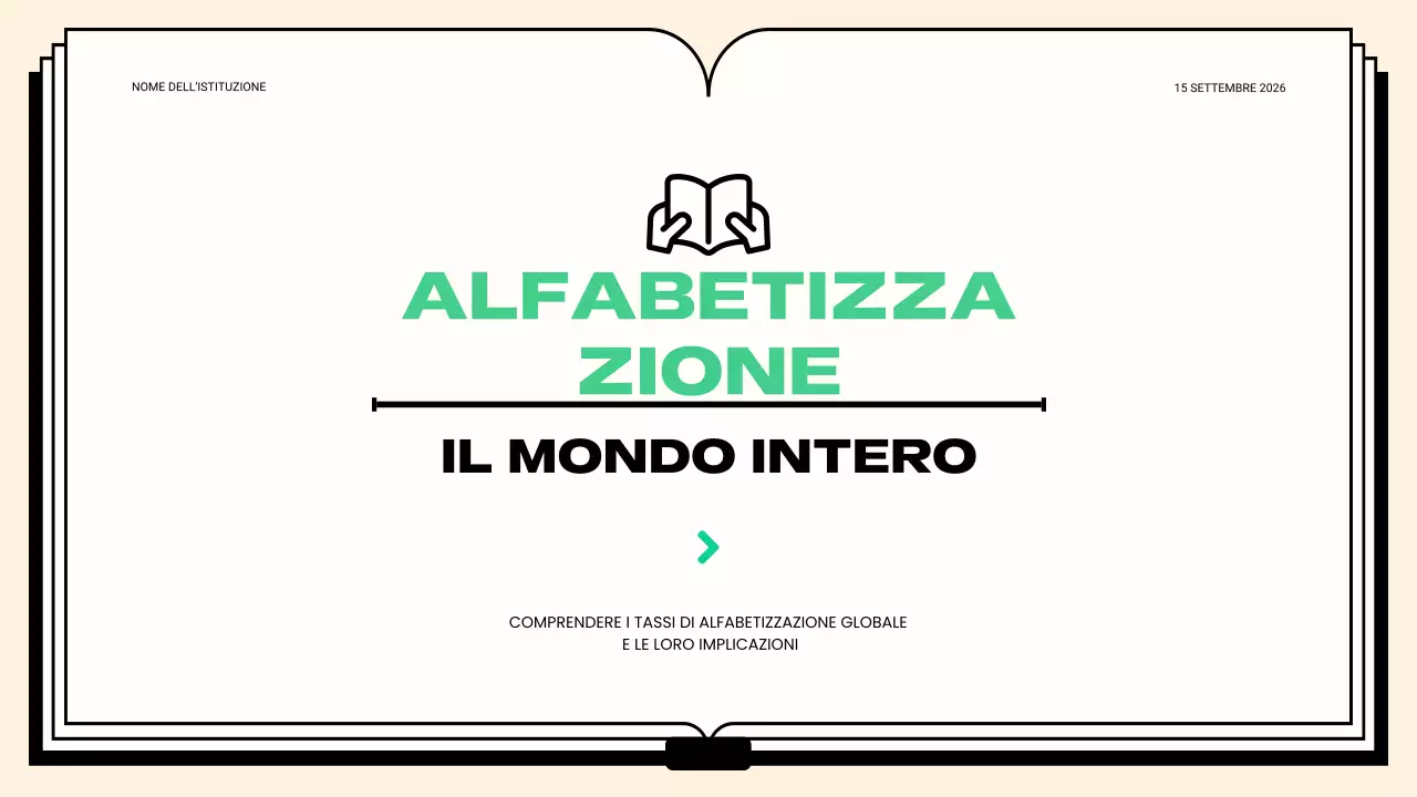 classe di alfabetizzazione verde e pulita