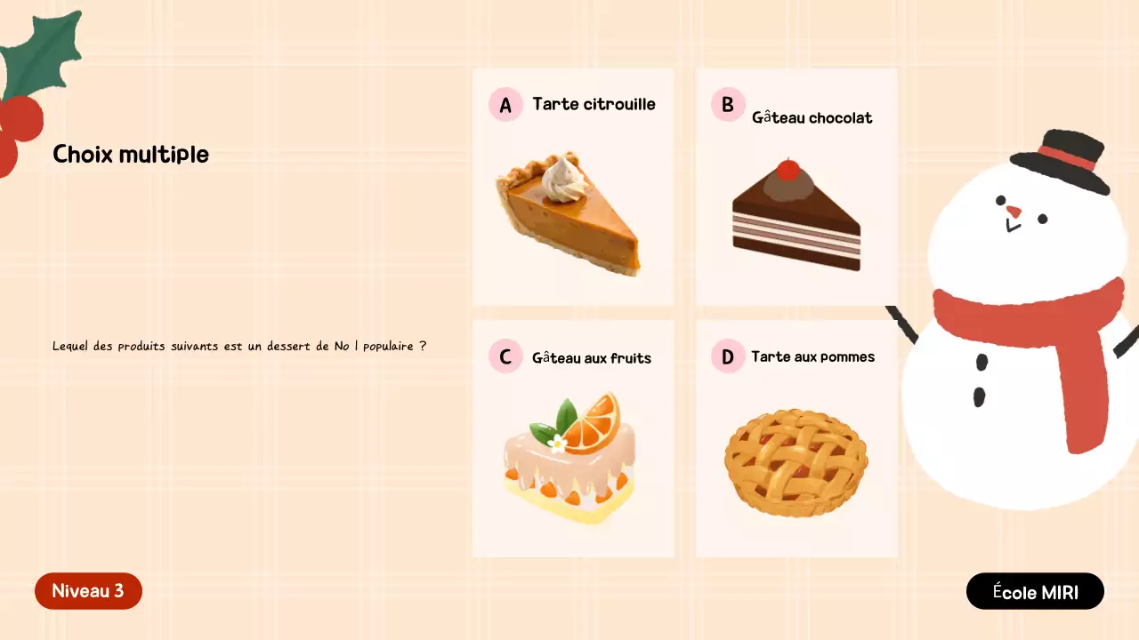 Invitation festive verte pour les fêtes de fin d'année