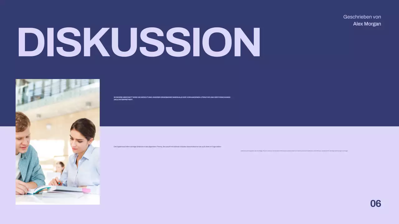 lila minimalistische These Präsentation