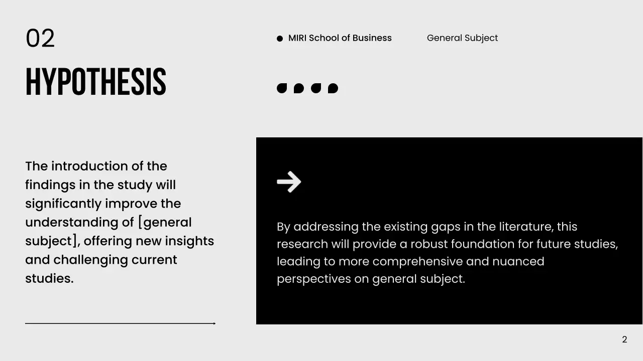 Black Minimal Thesis Docs Presentation